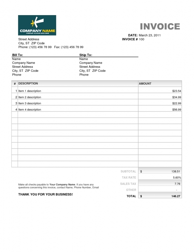 Daycare Receipt Template 17+ Free Word, Excel, PDF Format 