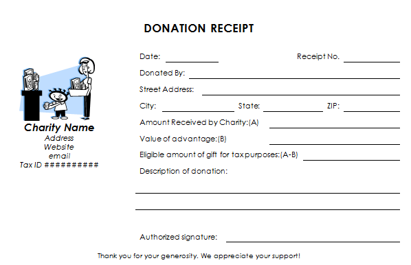 Charitable Donation Receipt