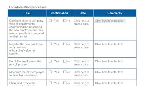 Free Onboarding Checklists and Templates Smartsheet