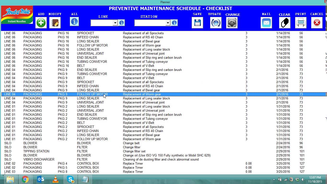 Preventive Maintenance Schedule Template 35+ Free Word, Excel 