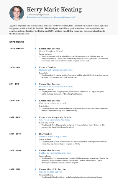 Pre Primary School Teacher Resume Sample | Free Resume Example And 