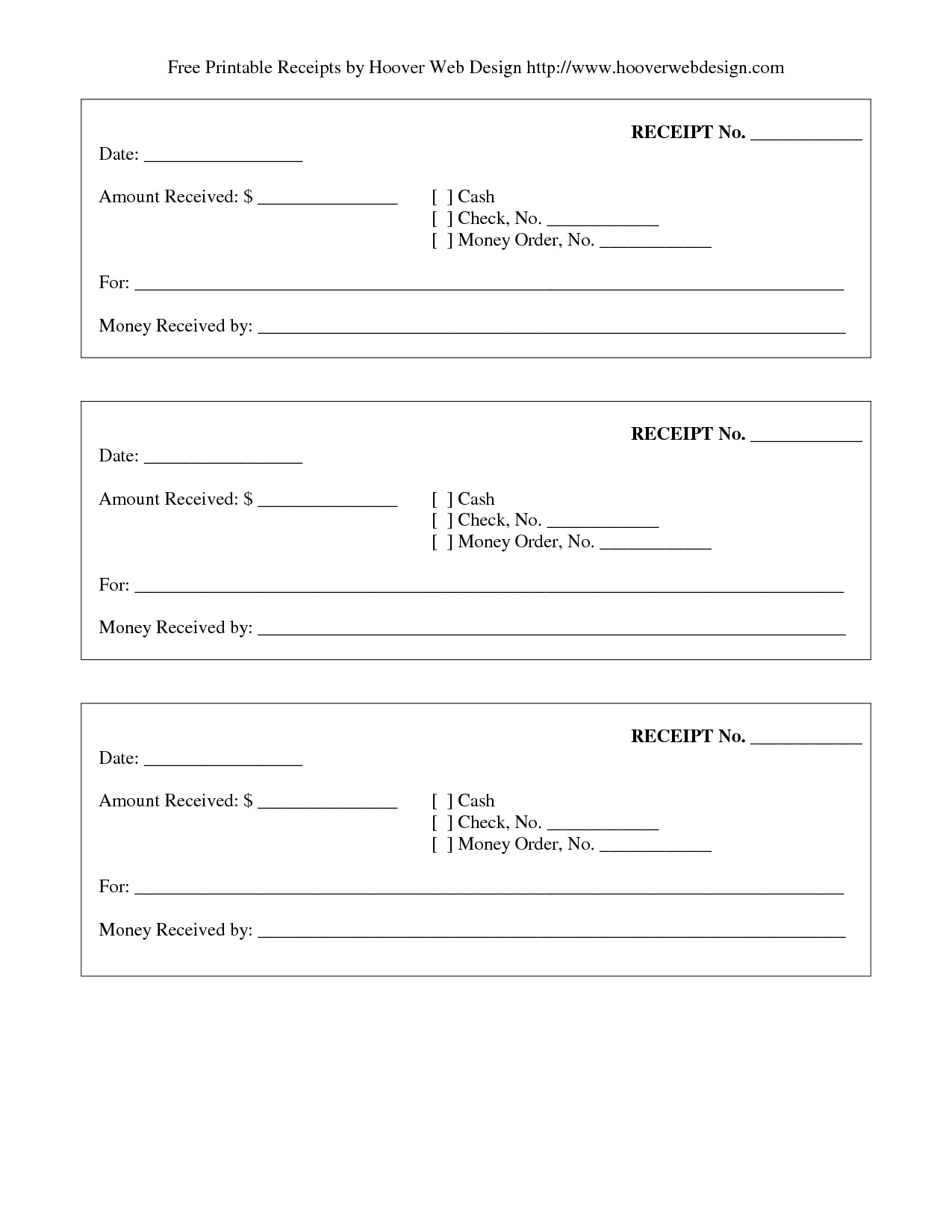 Sales Receipt Template Free Printable Receipts