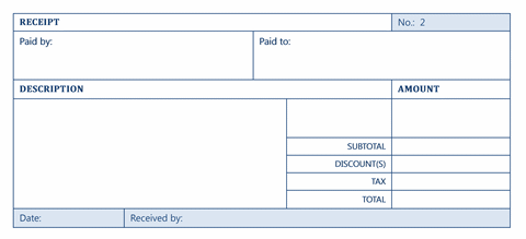 payment receipt template microsoft word