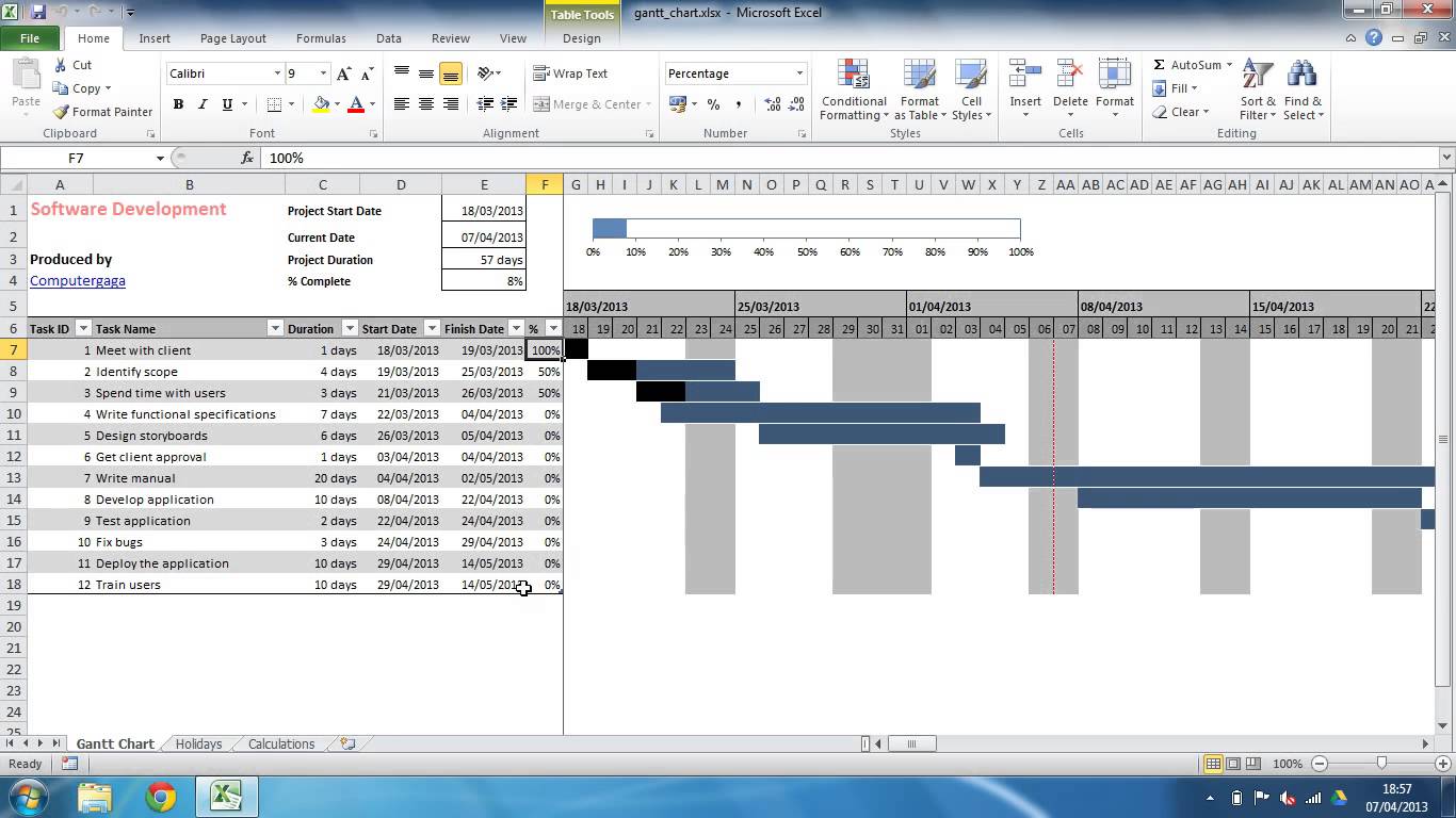 Marketing Project Plan Template For Excel 2013 Inside Project 