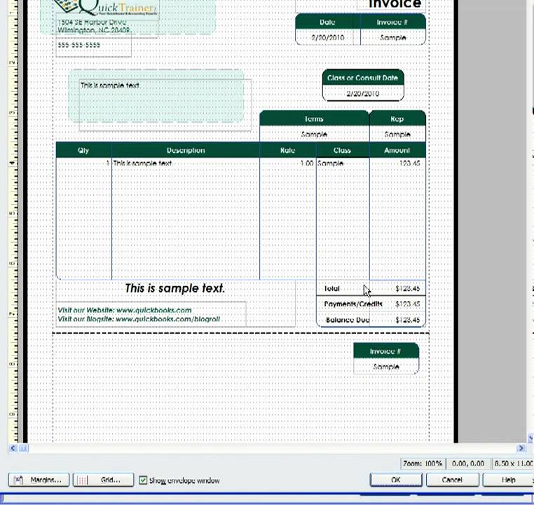 Quickbooks Invoice Template Excel | invoice sample template
