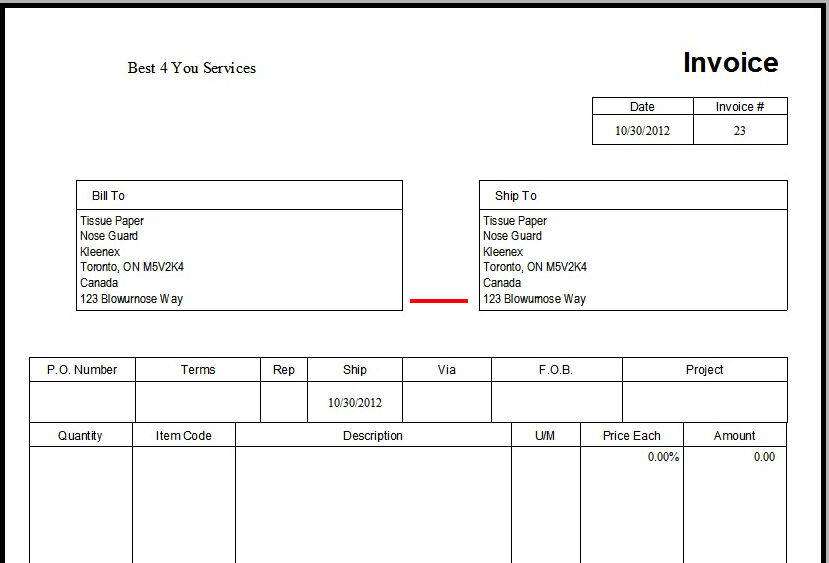 Create Excel Invoice Template | Free Sample Invoice For Download