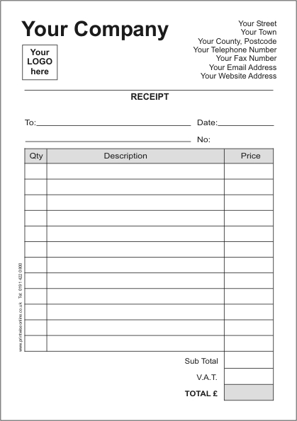 free printable receipts | Rediform Rent Receipt Book Quickship 
