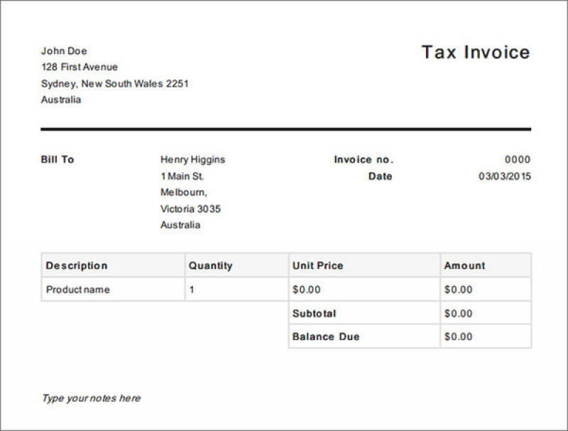 Receipt Template Australia | rabitah.net