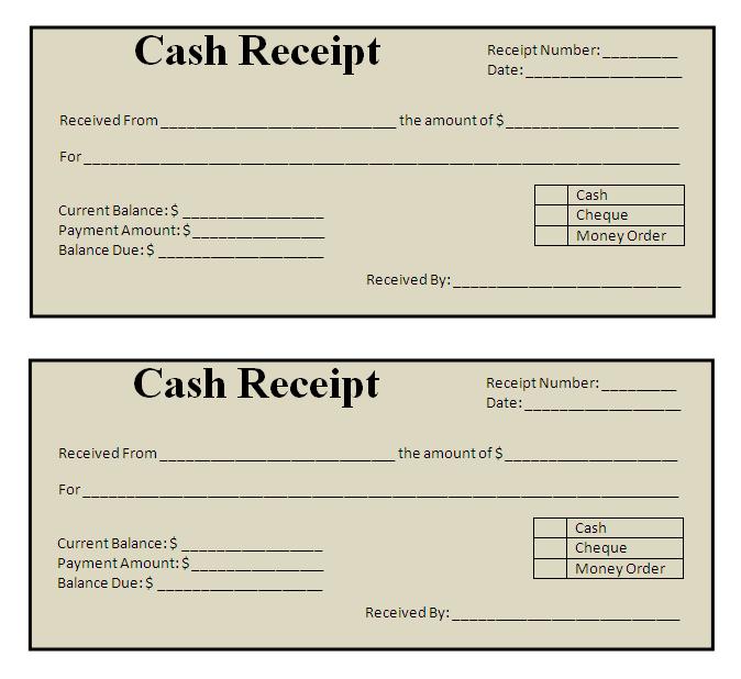 Payment Receipt Template Easy Receipt Making
