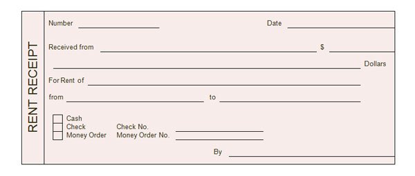 Free Rent Receipt Template PDF | Word | eForms – Free Fillable Forms