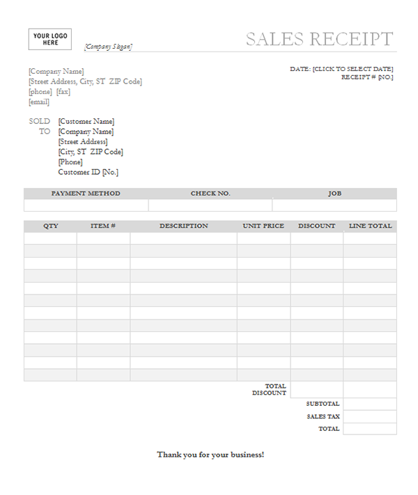 Download Cash Receipt Template in Excel and Word Format 