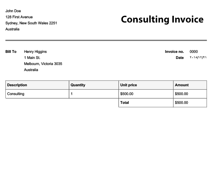 Free Invoice Templates | Online Invoices