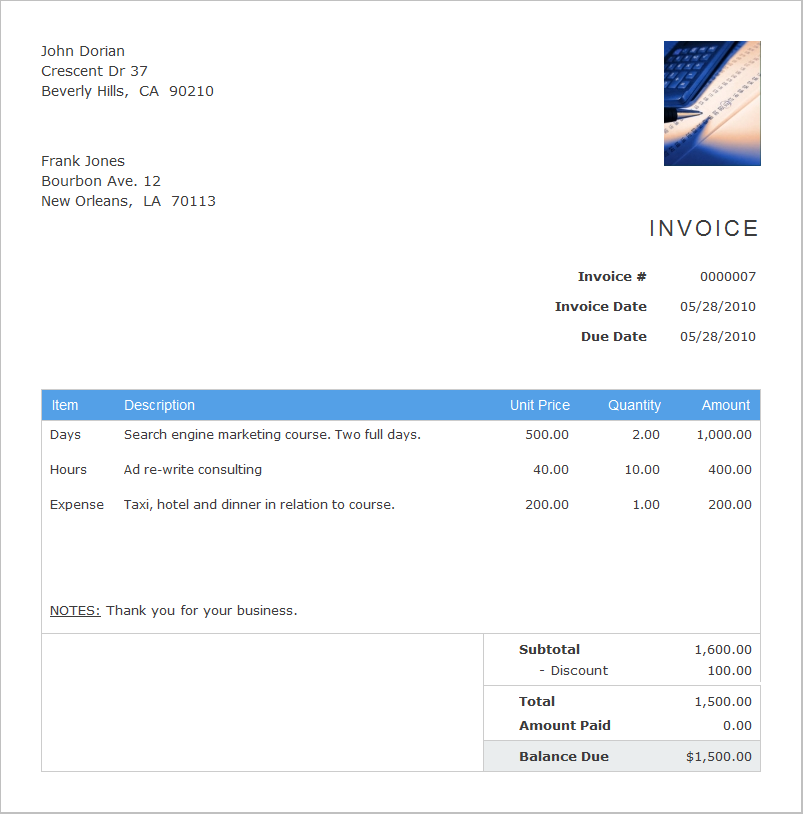13+ online receipt template | Invoice Template Download