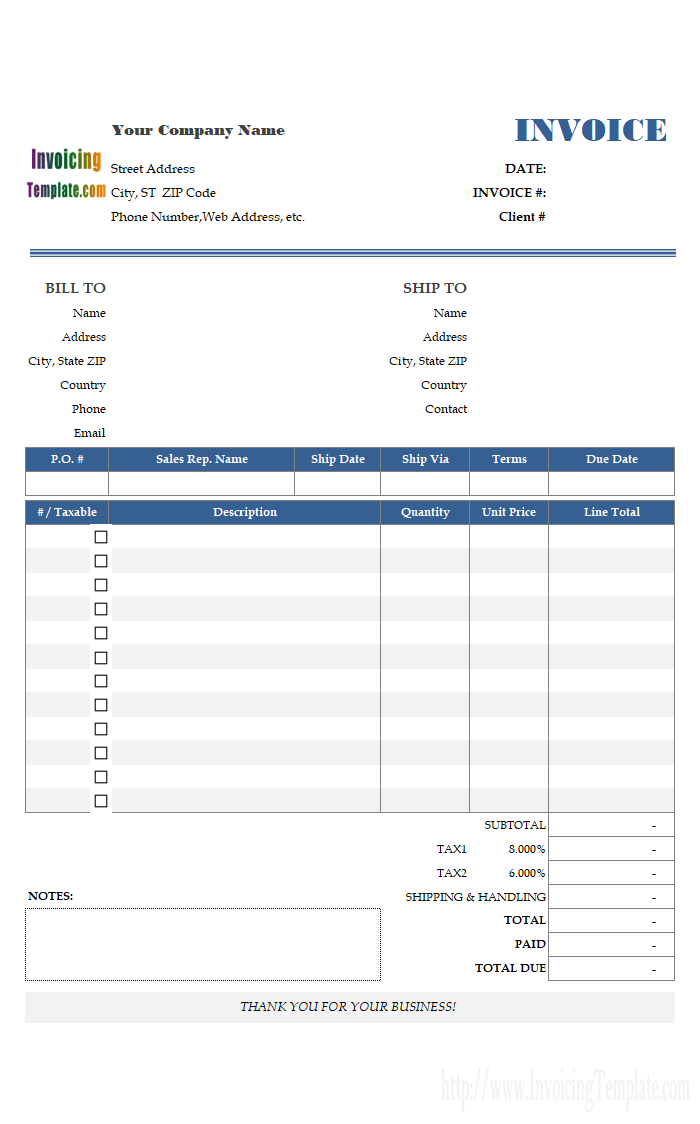 Receipt Template print pages paper