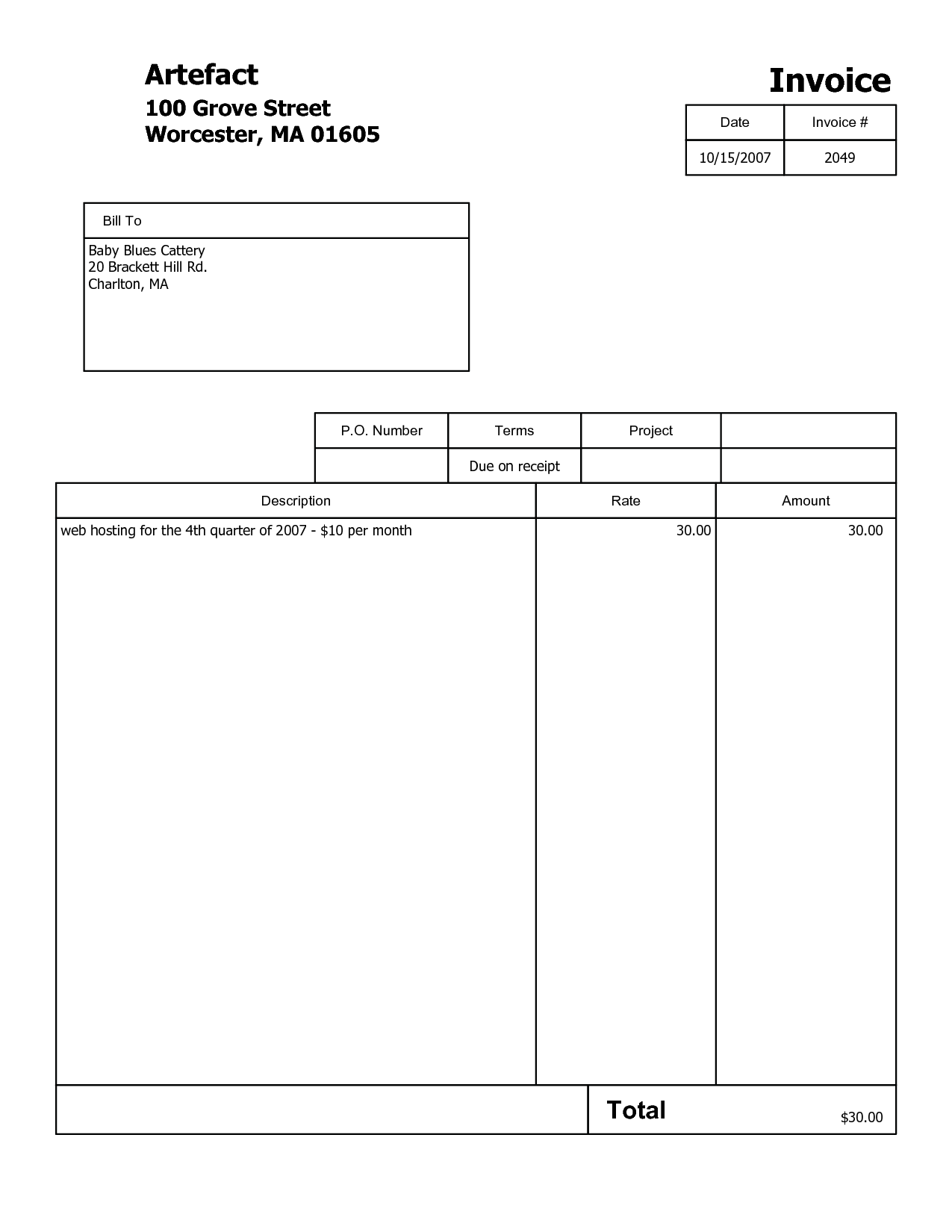 Fillable Invoice Fill Online, Printable, Fillable, Blank | PDFfiller