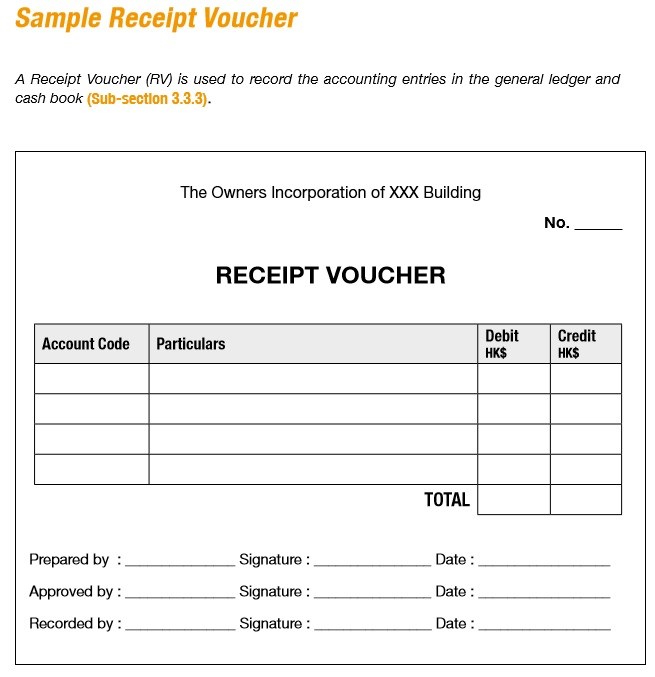9 Free Sample Receipt Voucher Templates – Printable Samples