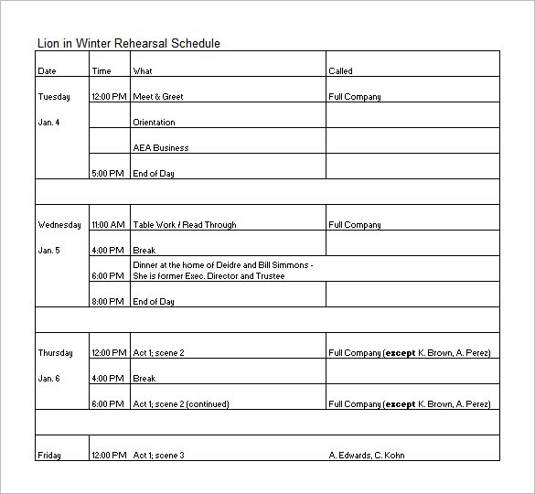 Stage Management Templates HeadsetChatter.com