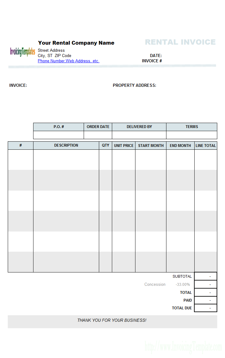 Rent Receipt Template for Excel Rent Receipt Template for Excel