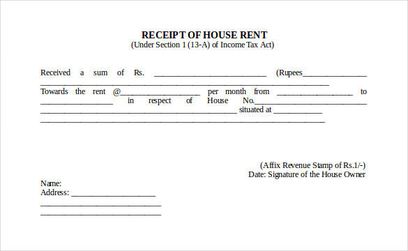 Rental Receipt Template 36+ Free Word, Excel, PDF Documents 