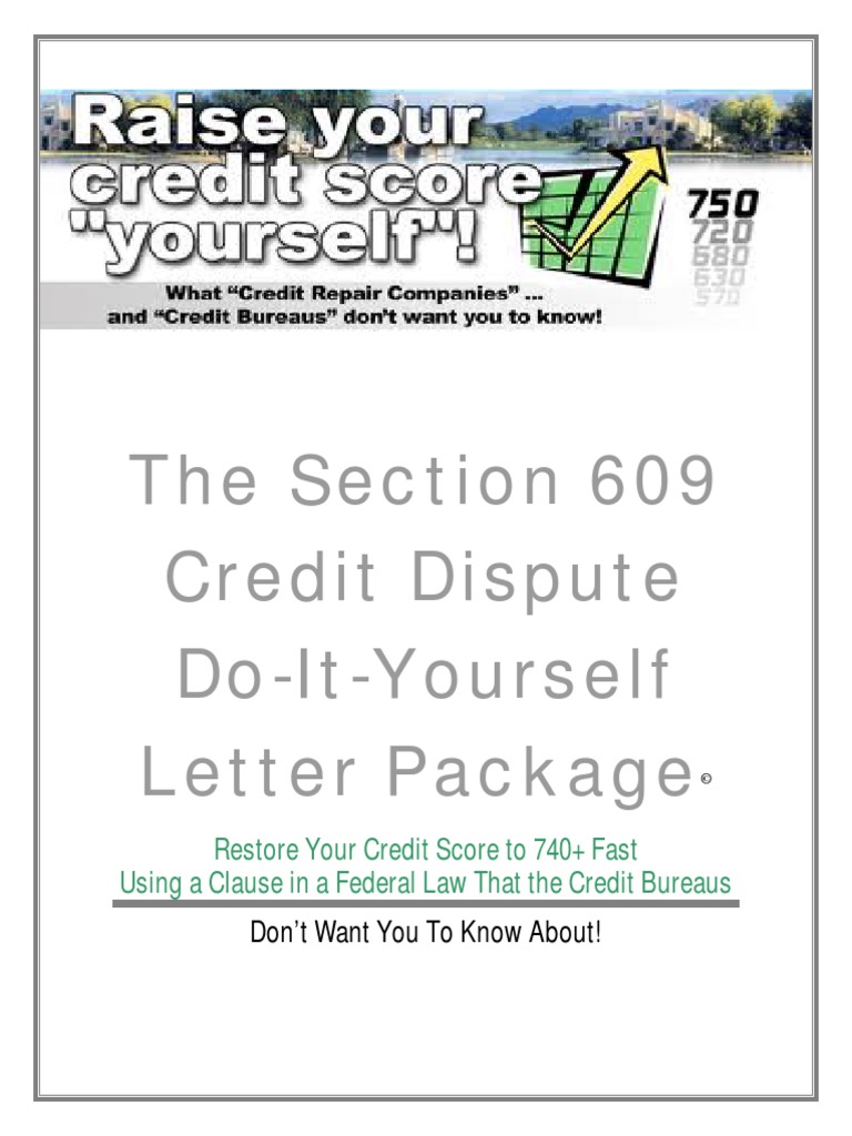 Credit repair letter