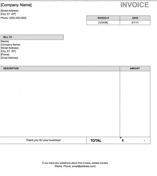 Basic Invoice Template