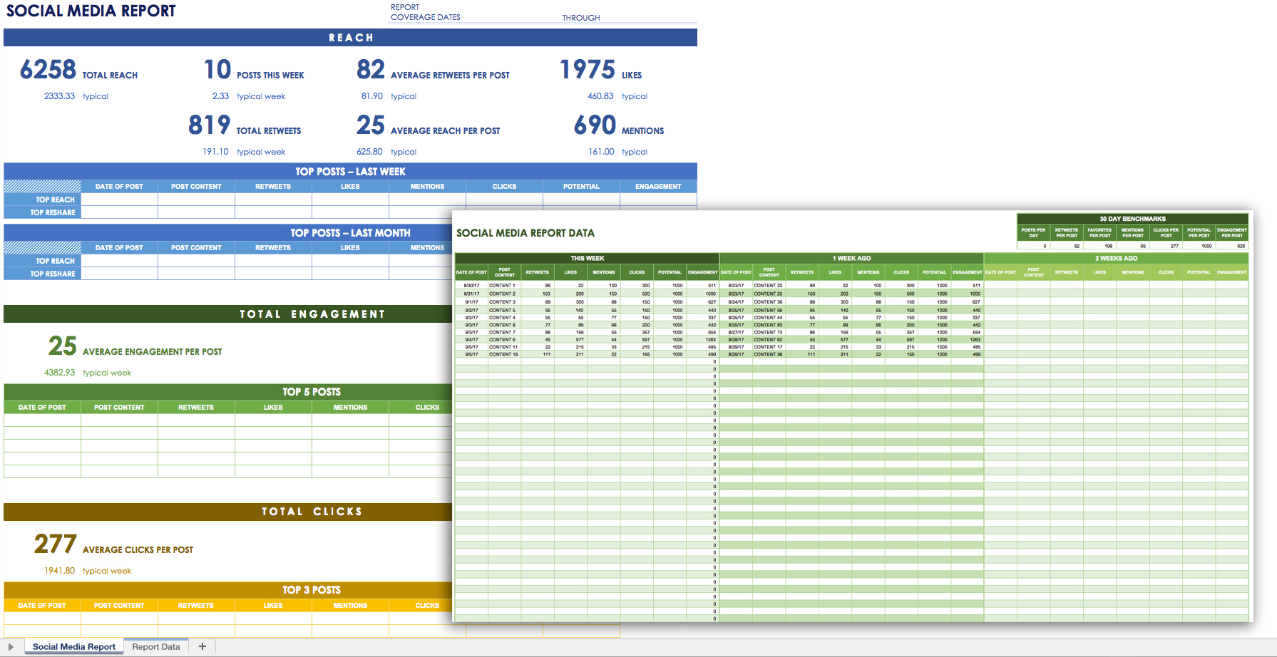 Download your free Social media metrics dashboard