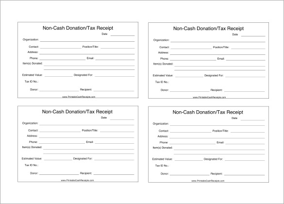 16 Donation Receipt Template Samples | Templates Assistant