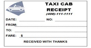 Printable Taxi Receipt