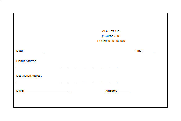 Taxi Receipt Template Make Your Taxi Receipts Easily Taxi Receipt Template Make Your Taxi Receipts Easily