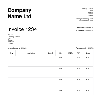 Limited Company Invoice Template | invoice sample template