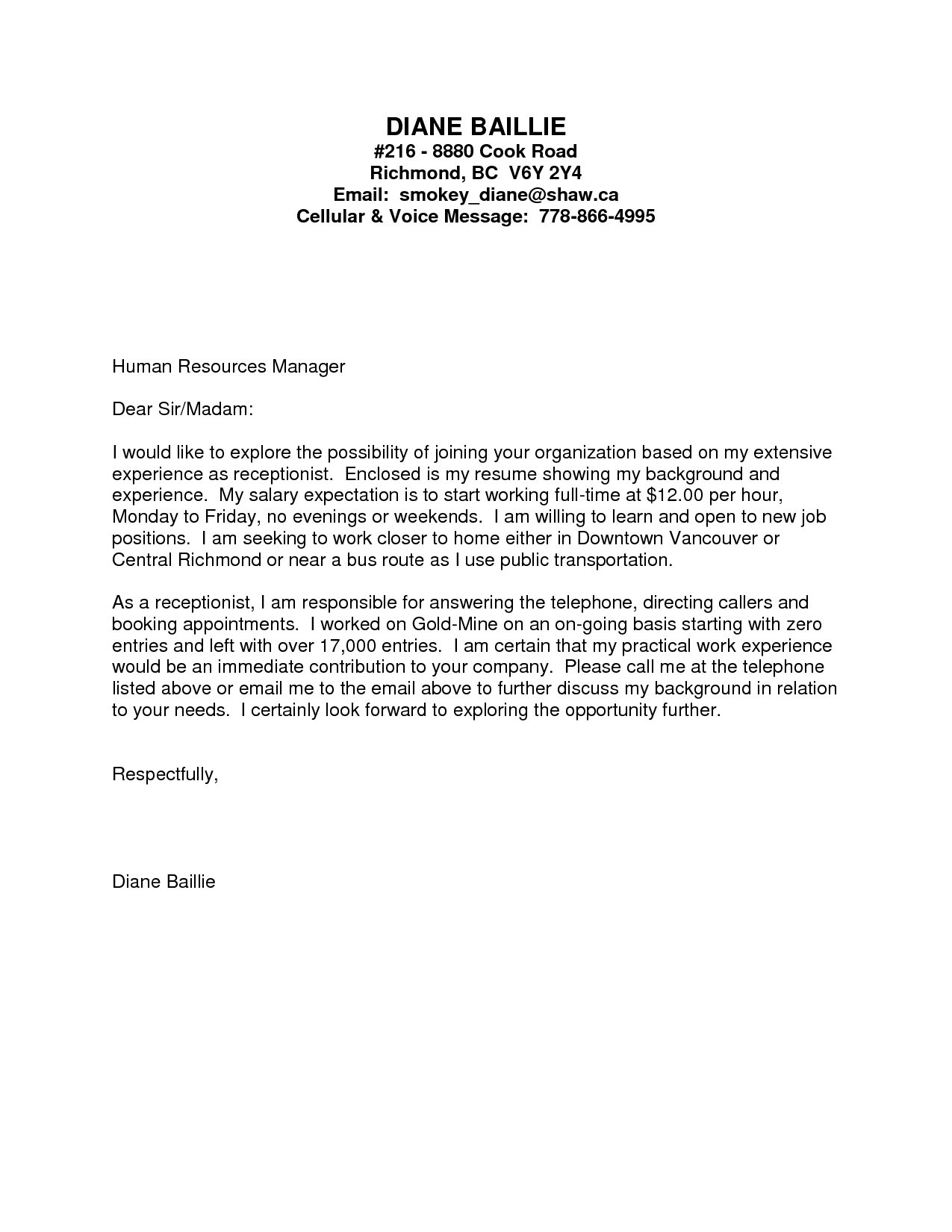 Perfect Volunteer Cover Letter No Experience 35 For Cover Letters 