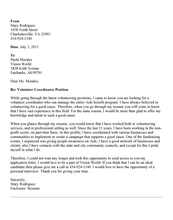 Volunteer Cover Letter No Experience Examples http://ersume. Volunteer Cover Letter No Experience Examples http://ersume.